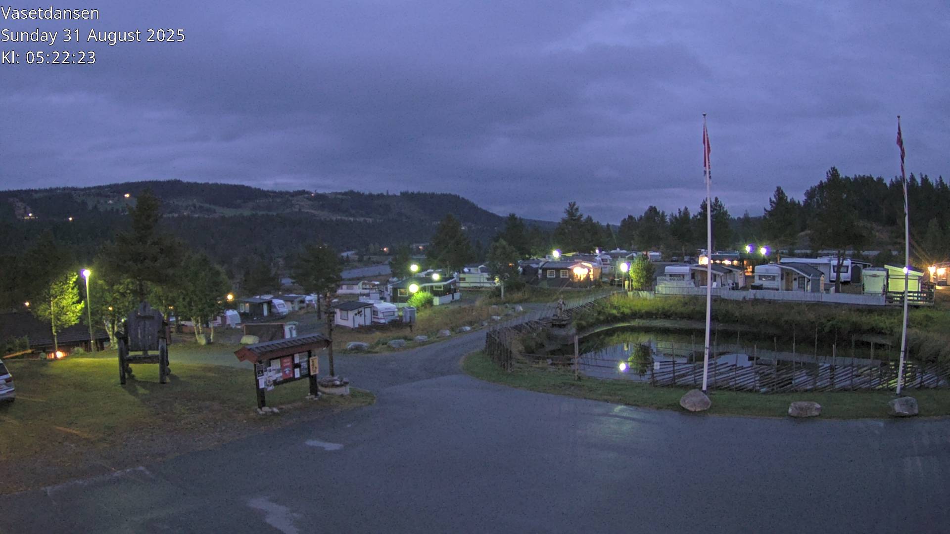 Webkamera fra Vasetdansen Camping