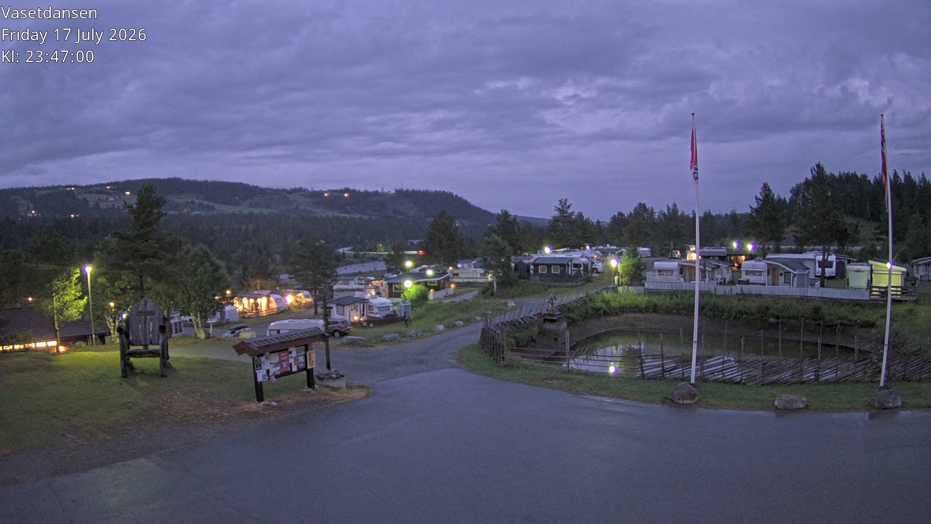 Webkamera fra Vasetdansen Camping