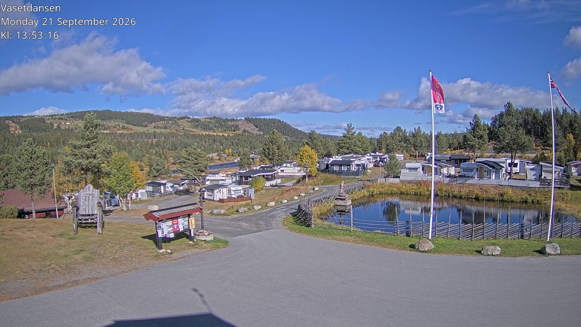 Webkamera fra Vasetdansen Camping